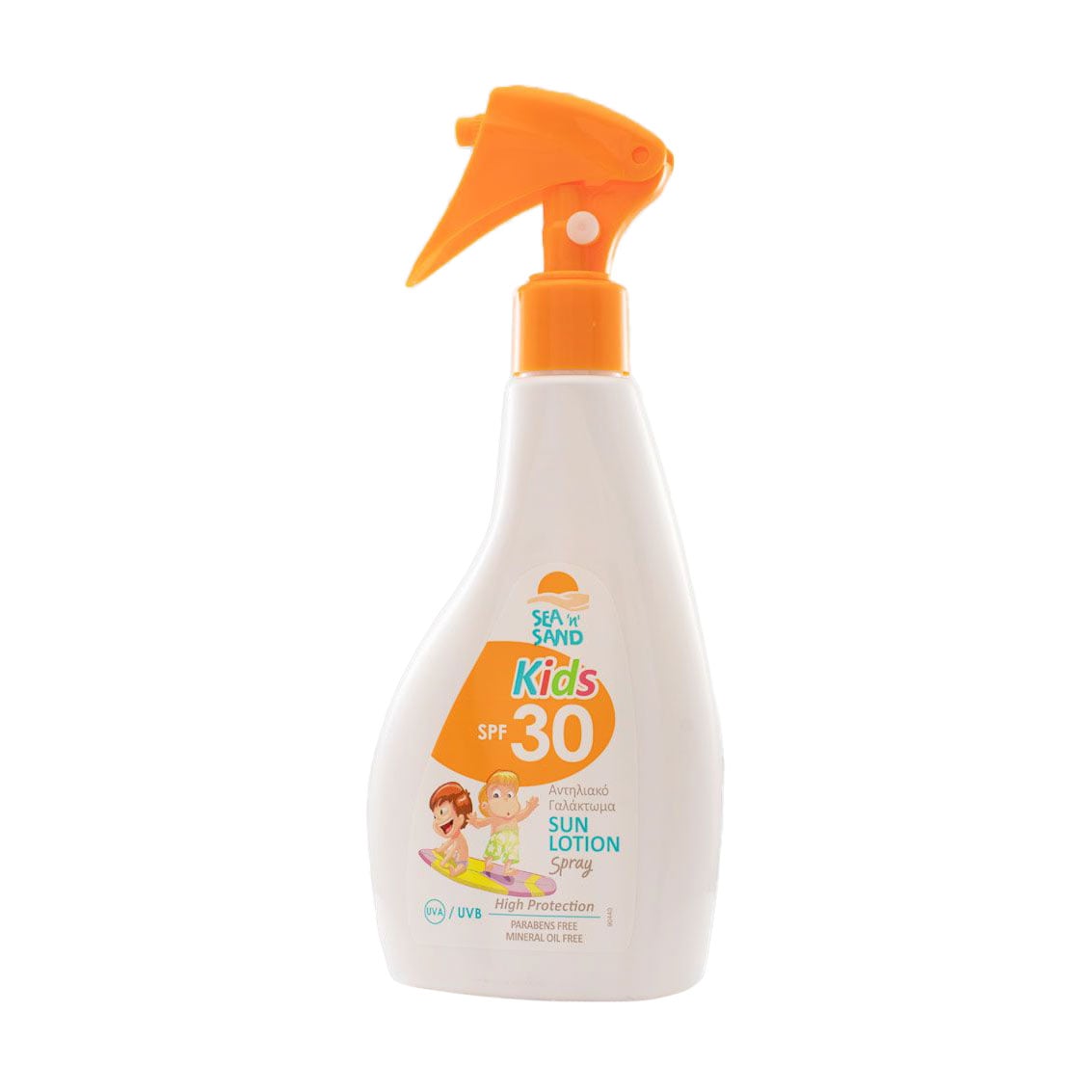Дитячий сонцезахисний лосьйон для тіла Sea n Sand Kids Sun Lotion Spray SPF 30 від 3 років, 220 мл